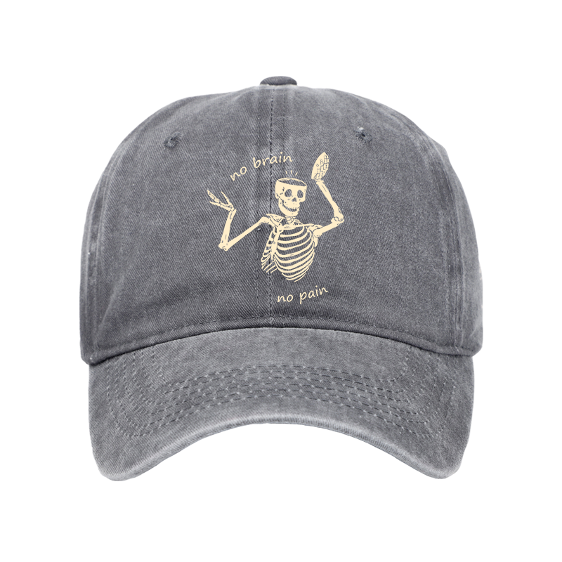 Tokyo-Tiger Skeletons Feel No Pain Washed Cap