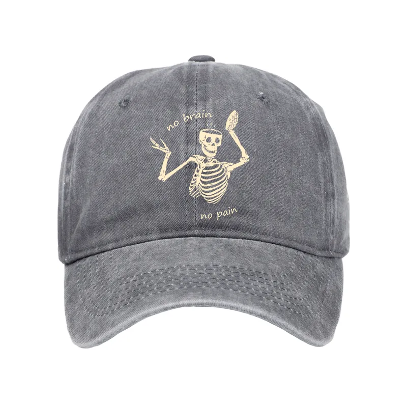 Tokyo-Tiger Skeletons Feel No Pain Washed Cap