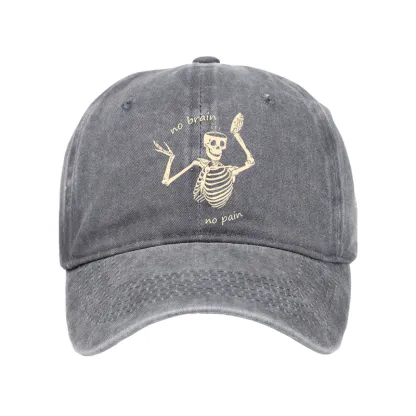 Tokyo-Tiger Skeletons Feel No Pain Washed Cap