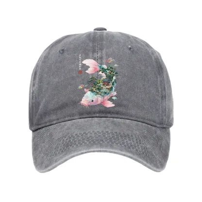 Tokyo-Tiger Journey Of The Flowing Koi Washed Cap
