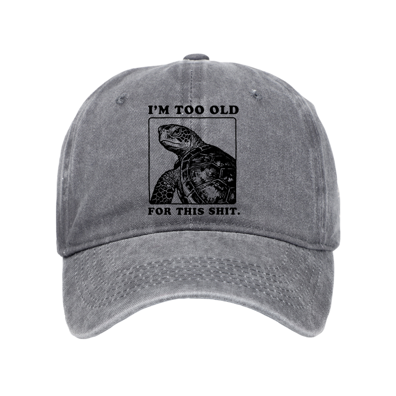 Tokyo-Tiger Turtle I Quit Meme Energy Washed Cap
