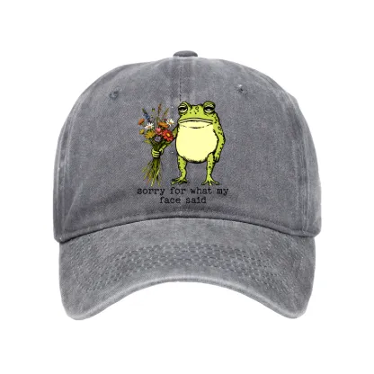 Tokyo-Tiger Frog Sorry Mode Activated Washed Cap