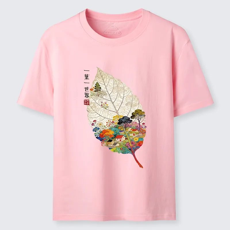 Tokyo-Tiger One Leaf Holds A Tiny Colorful World Classic T-Shirt