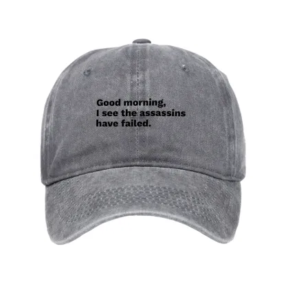 Tokyo-Tiger Assassins Failed Morning Quote Art Washed Cap
