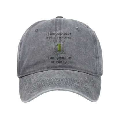 Tokyo-Tiger Genuine Stupidity Frog Meme Washed Cap