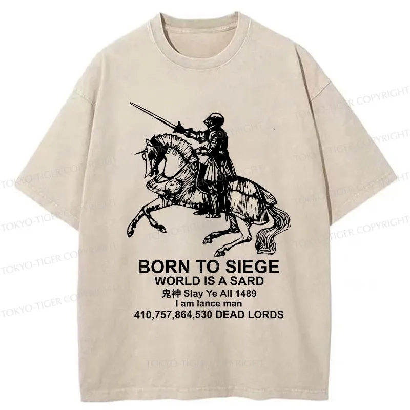 Tokyo-Tiger Born To Siege Washed T-Shirt Sale