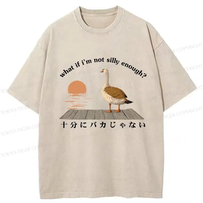 Tokyo-Tiger What If I'm Not Silly Enough Washed T-Shirt Sale