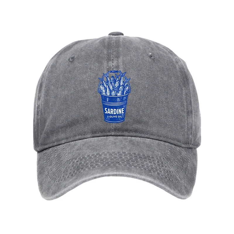 Tokyo-Tiger Vintage Bucket Full Of Fresh Sardines Washed Cap