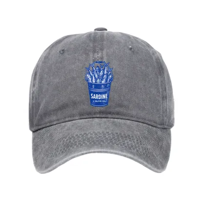 Tokyo-Tiger Vintage Bucket Full Of Fresh Sardines Washed Cap
