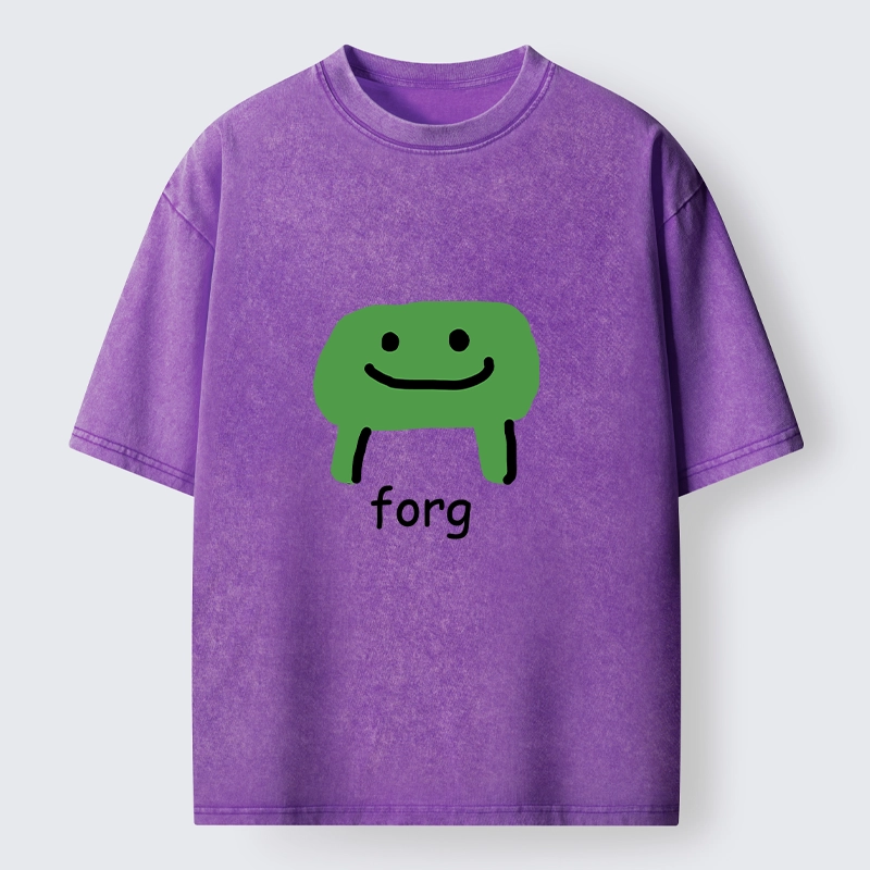 Tokyo-Tiger Smiling Forg Washed T-Shirt
