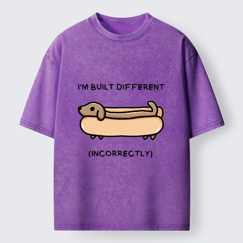 Tokyo-Tiger Built Different Dog Washed T-Shirt