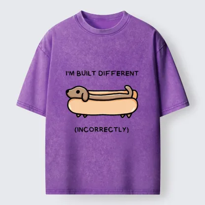Tokyo-Tiger Built Different Dog Washed T-Shirt