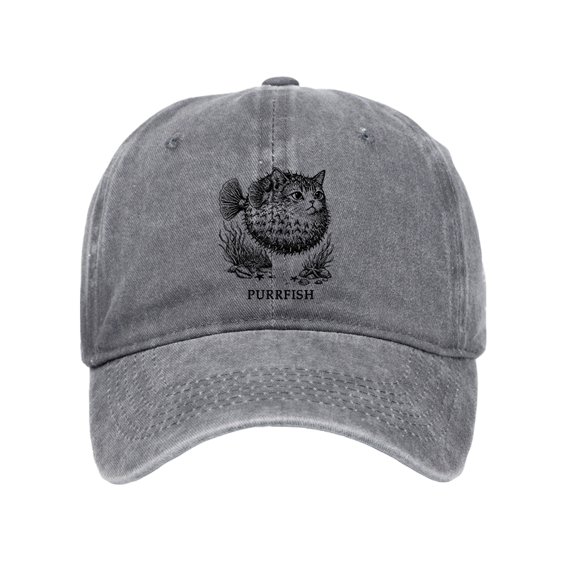 Tokyo-Tiger Spiky Puffer With Cute Cat Head Washed Cap