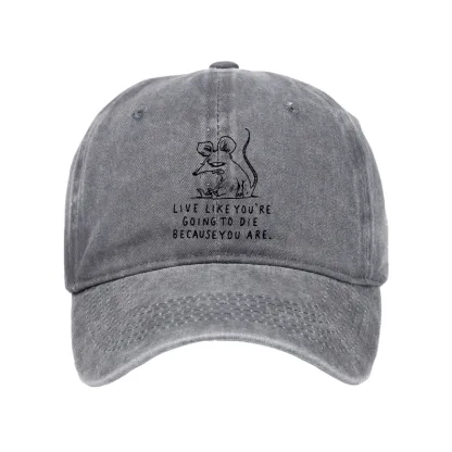 Tokyo-Tiger Funny Meme Sarcastic Rat Life Truth Washed Cap