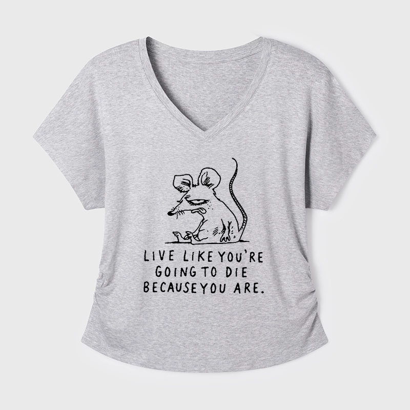 Tokyo-Tiger Funny Meme Sarcastic Rat Life Truth Modal Dolman Sleeve T-Shirt