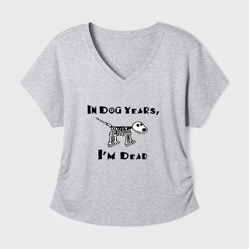Tokyo-Tiger Funny Meme Old Dog Dead In Dog Years Vibe Modal Dolman Sleeve T-Shirt