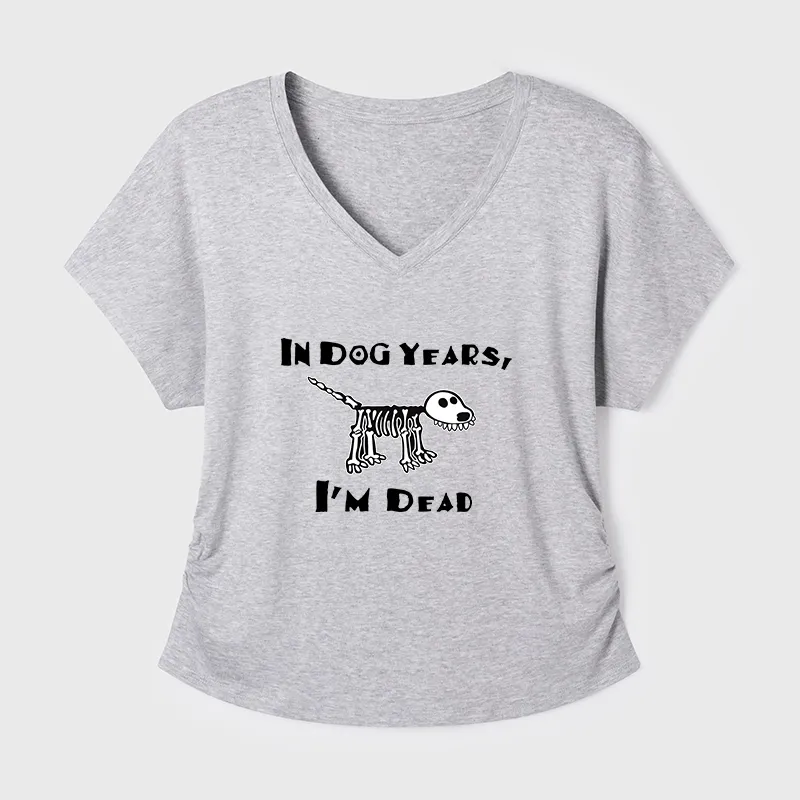 Tokyo-Tiger Funny Meme Old Dog Dead In Dog Years Vibe Modal Dolman Sleeve T-Shirt
