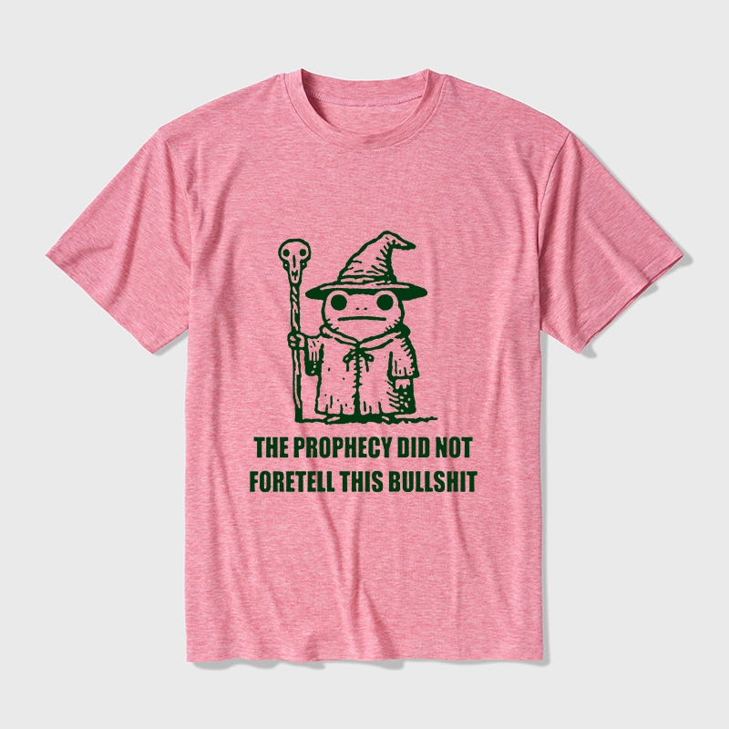 Tokyo-Tiger Funny Meme Wizard Frog Weird Prophecy Cotton Blend T-Shirt