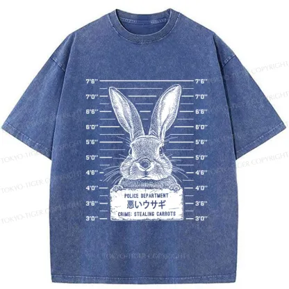 Tokyo-Tiger The Arrested Rabbit Washed T-Shirt