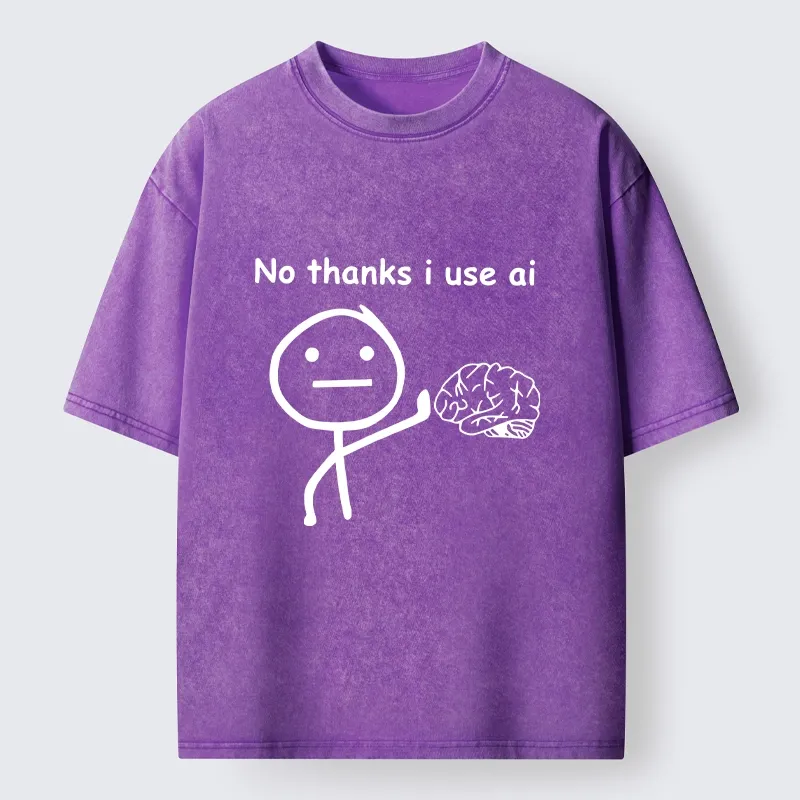 Tokyo‑Tiger Meme Skip Brain Use Ai Washed T‑-Shirt
