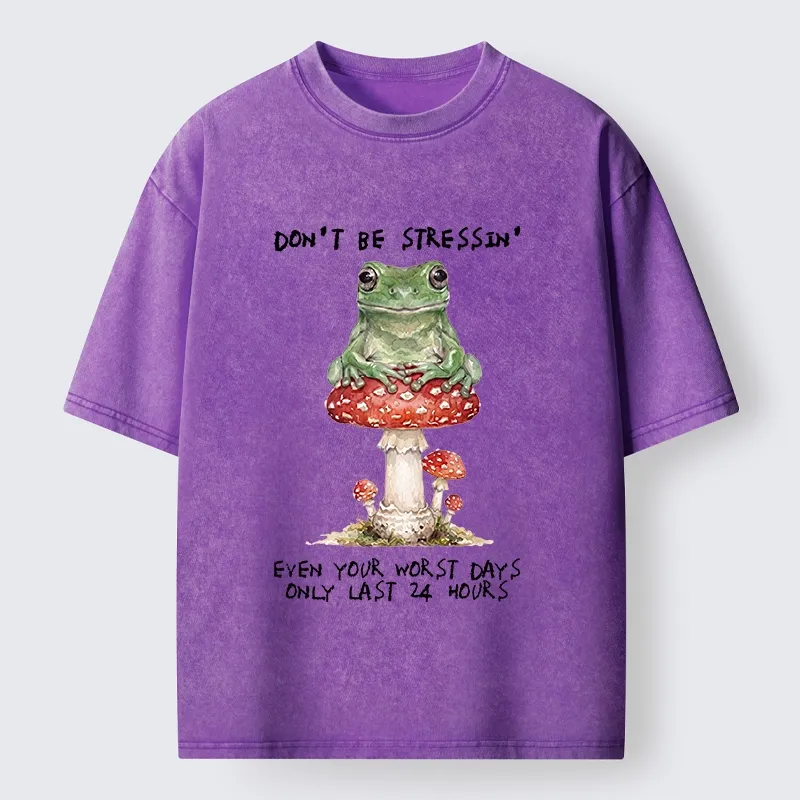 Tokyo‑Tiger Relax Positive Frog Washed T‑-Shirt