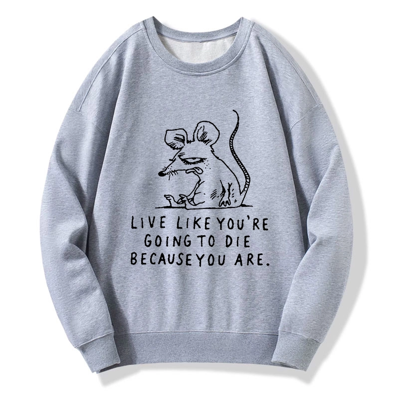 Tokyo-Tiger Funny Meme Sarcastic Rat Life Truth Classic Sweatshirt