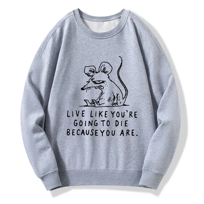 Tokyo-Tiger Funny Meme Sarcastic Rat Life Truth Classic Sweatshirt