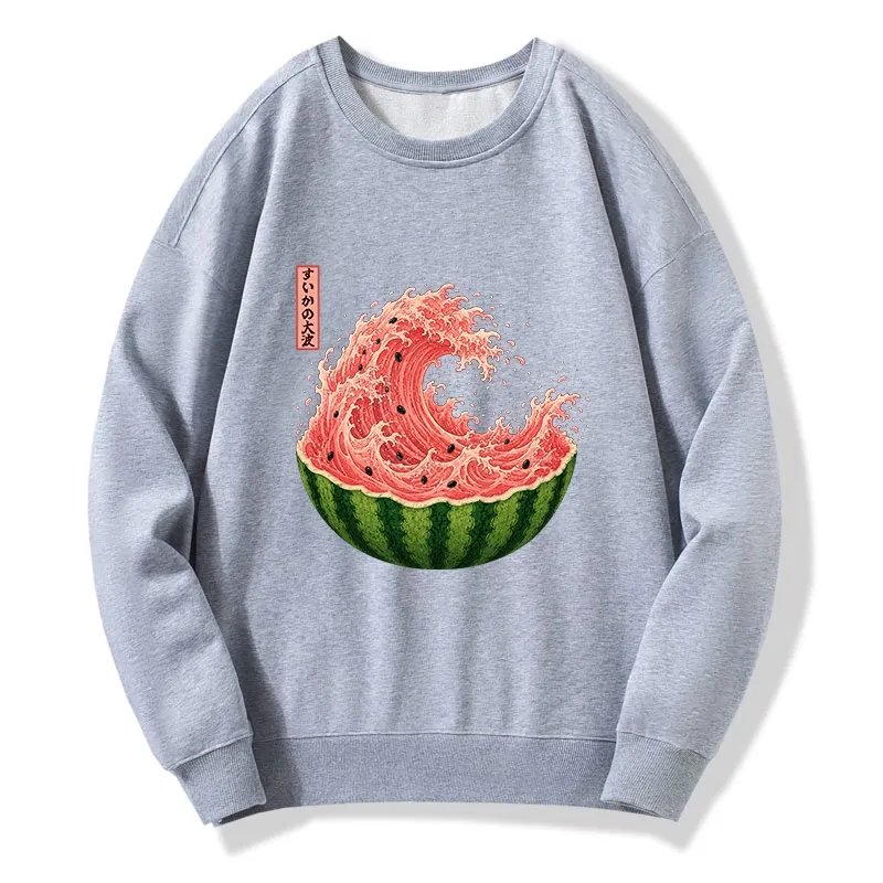 Tokyo-Tiger Watermelon Wave Summer Ukiyo Art Classic Sweatshirt