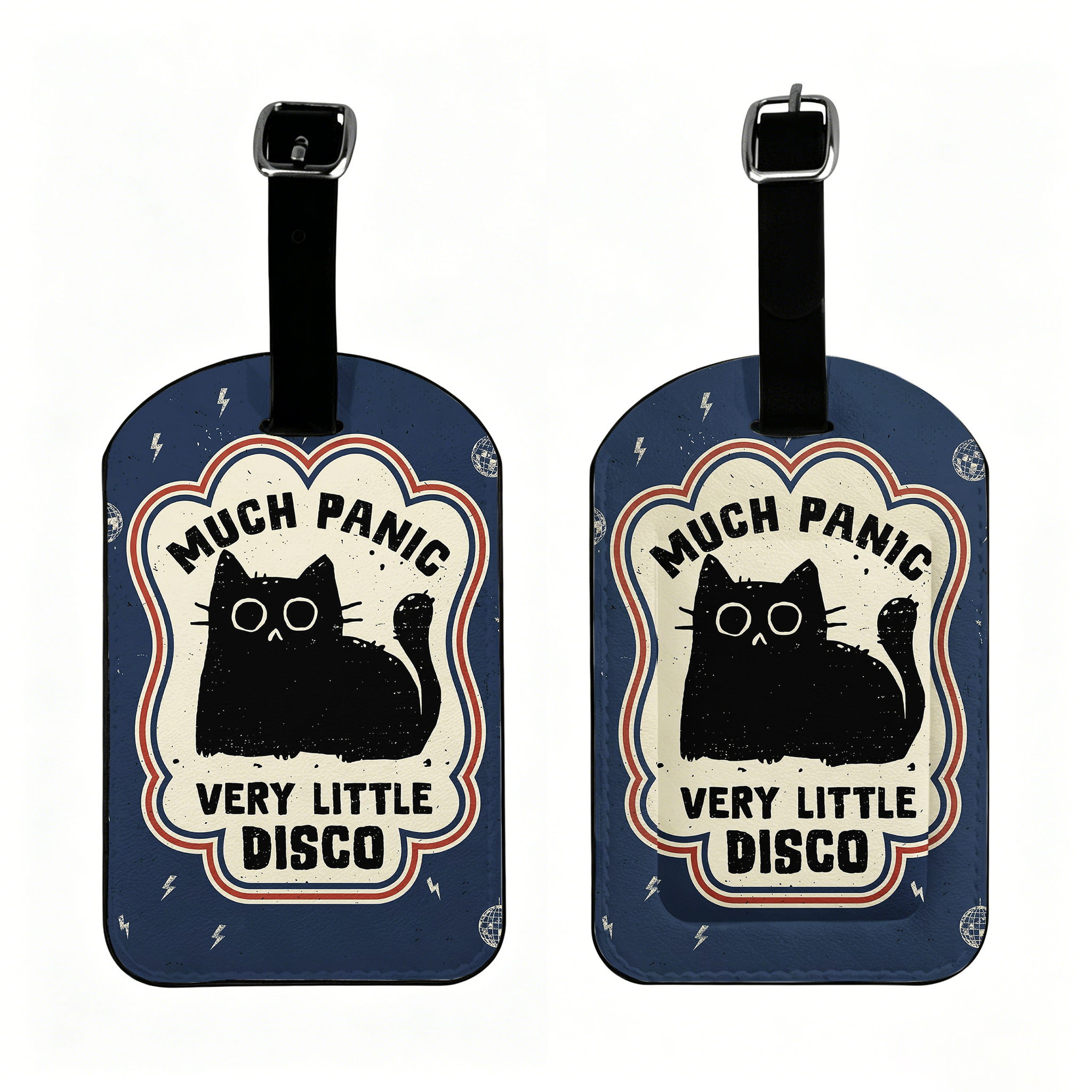 Tokyo-Tiger "Much Panic"Retro Luggage Tag