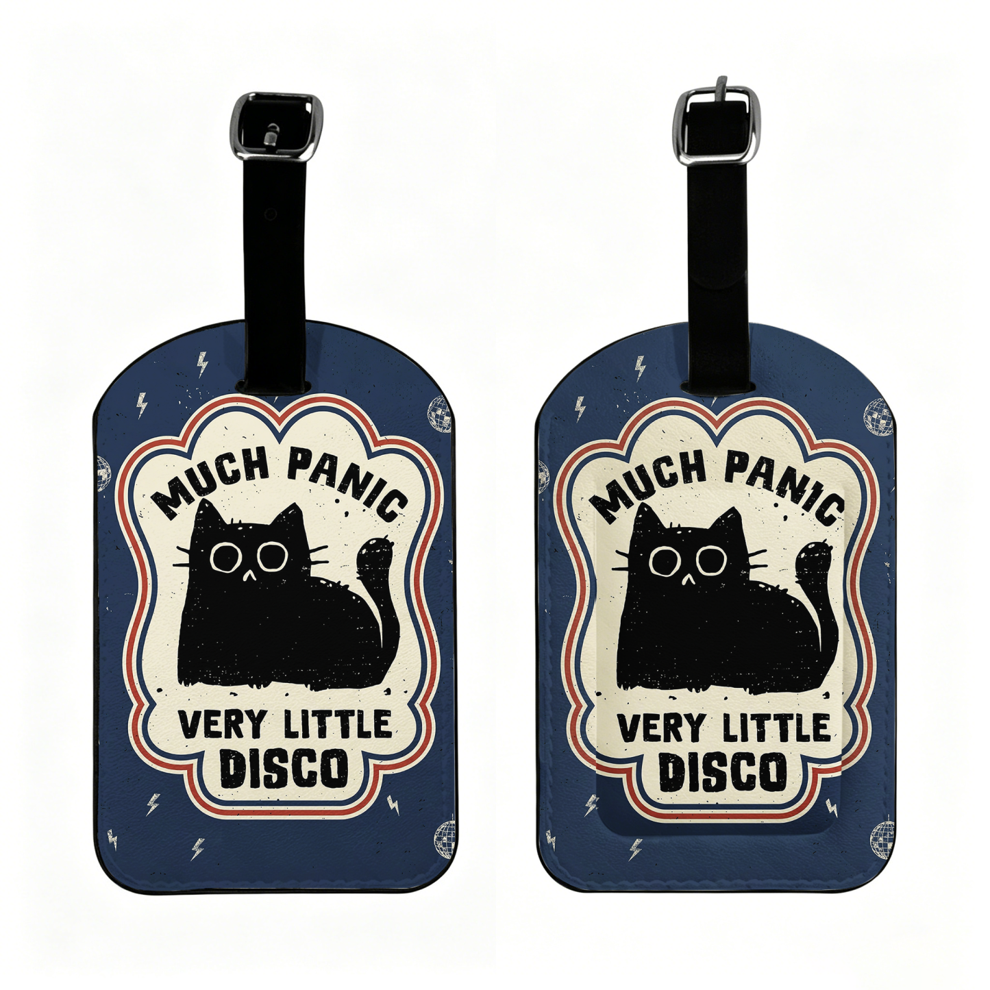 Tokyo-Tiger "Much Panic"Retro Luggage Tag