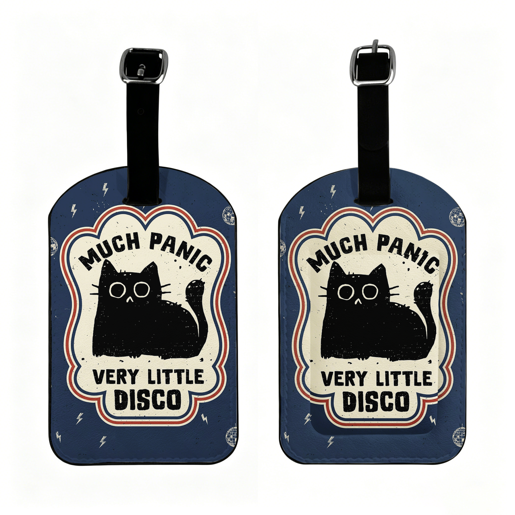 Tokyo-Tiger "Much Panic"Retro Luggage Tag
