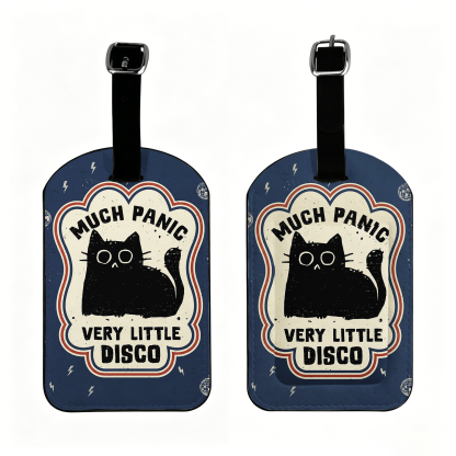 Tokyo-Tiger "Much Panic"Retro Luggage Tag