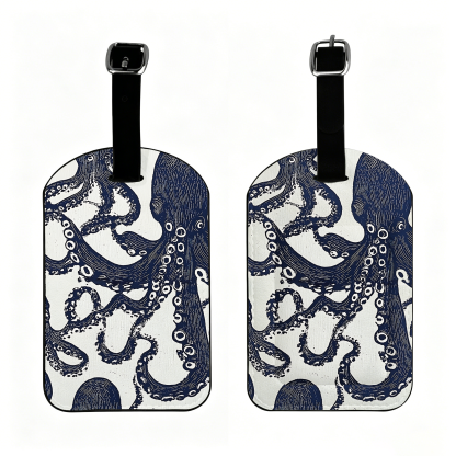 Tokyo-Tiger Ocean Octopus Luggage Tag