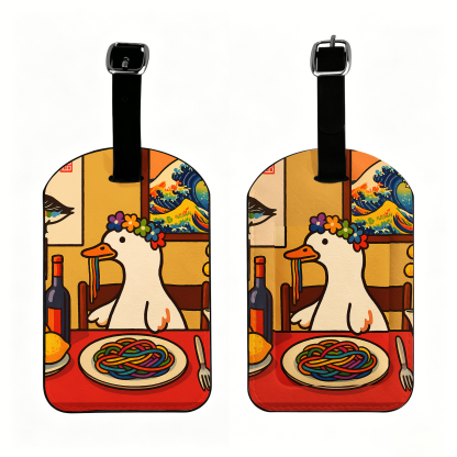 Tokyo-Tiger More Spaghetti Less Upsetti Goose Luggage Tag