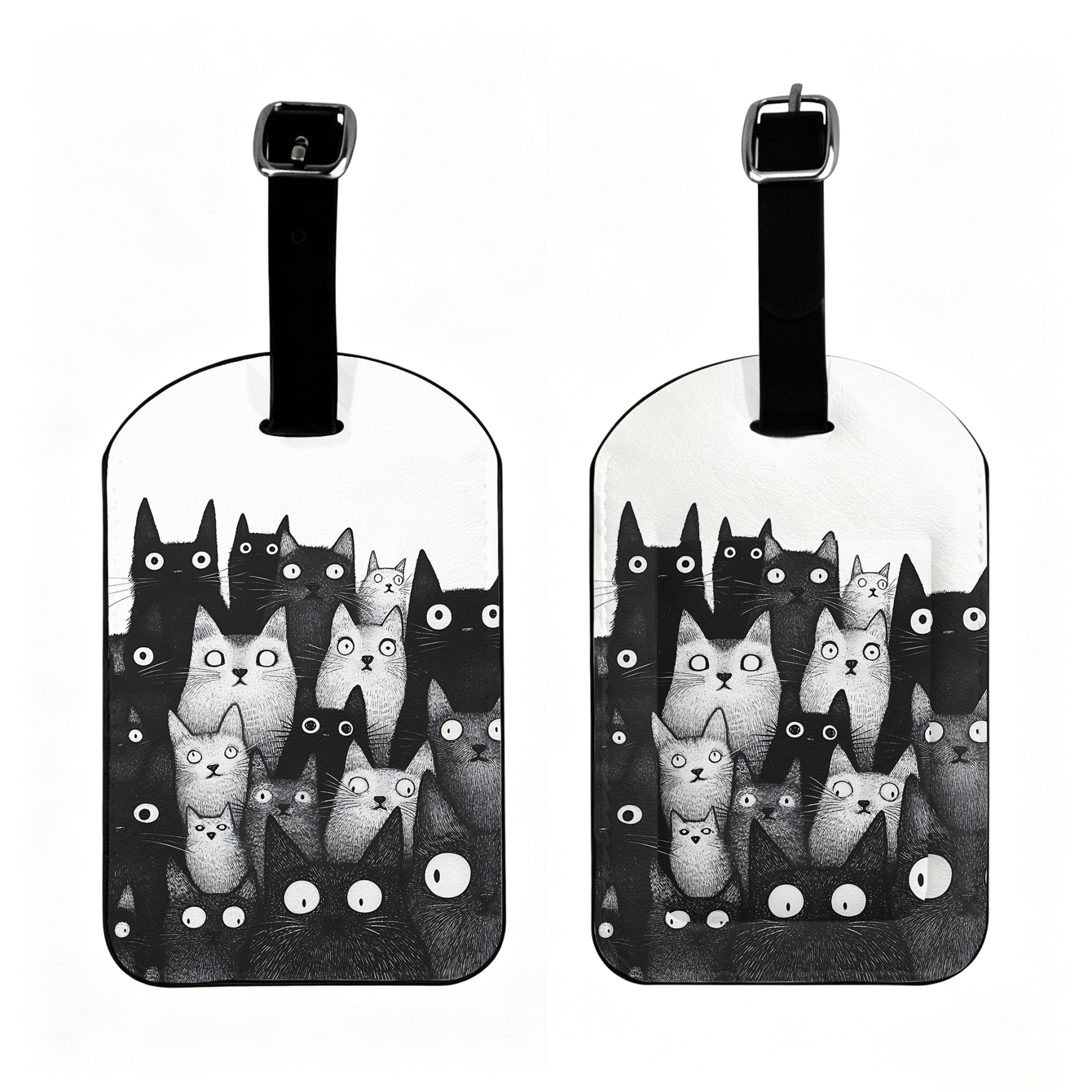 Tokyo-Tiger The Judgmental Stare Of Cats Luggage Tag