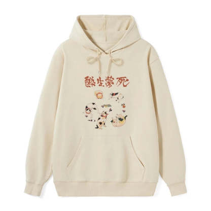 Tokyo-Tiger Drunken Cats Classic Hoodie