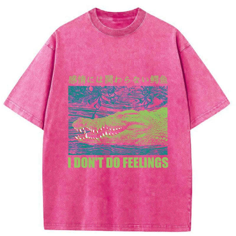 Tokyo-Tiger An Emotionless Crocodile Washed T-Shirt