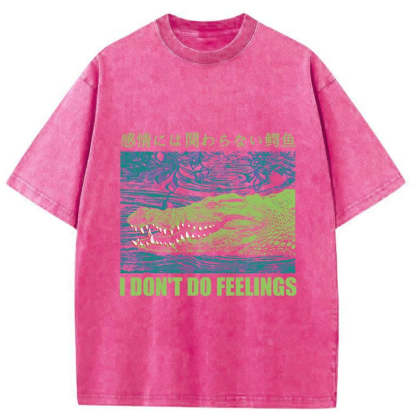 Tokyo-Tiger An Emotionless Crocodile Washed T-Shirt