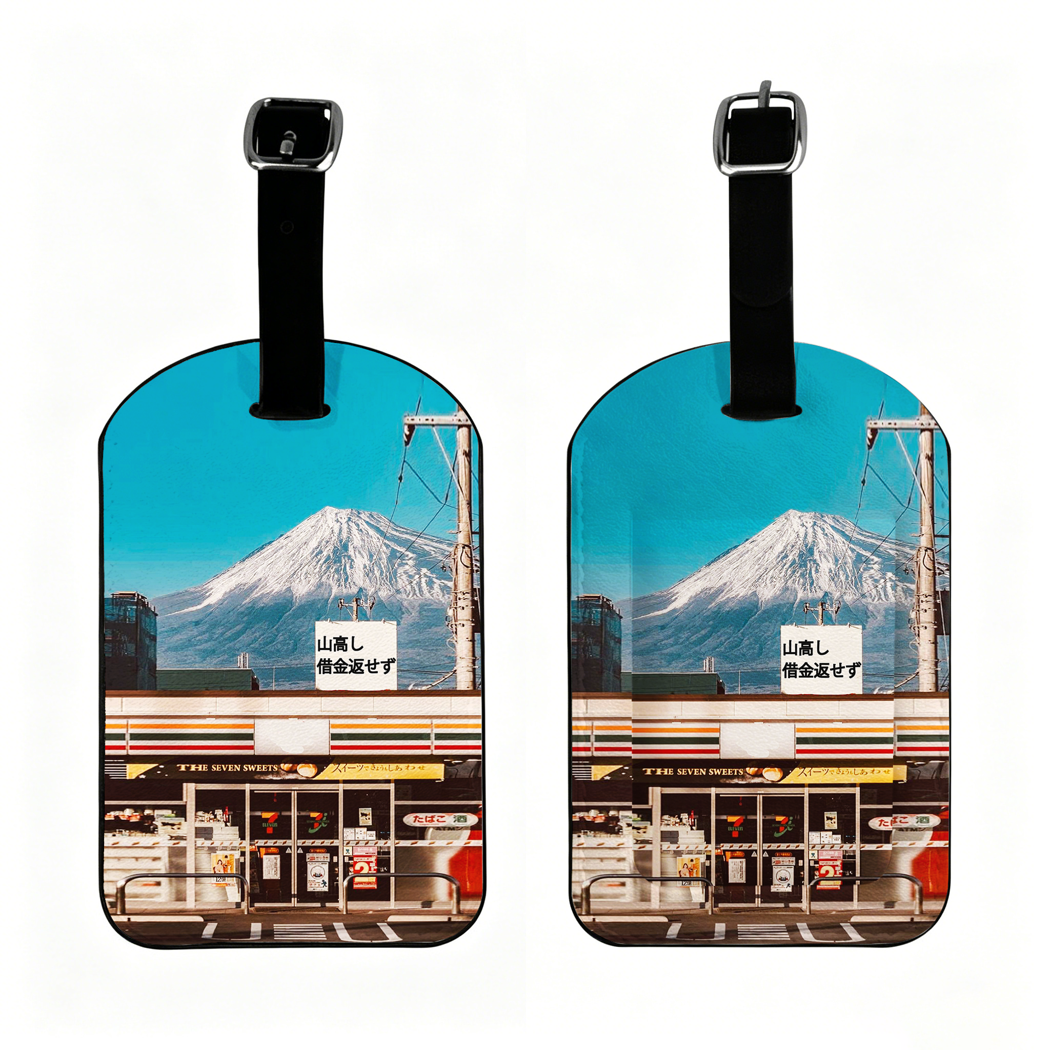 Tokyo-Tiger The Mount Fuji Is High Debts Unpaid Luggage Tag