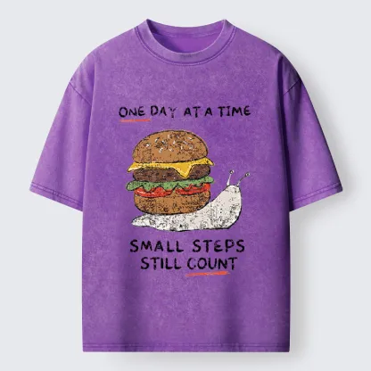 Tokyo‑Tiger Hamburger Snails Meme Washed T-Shirt