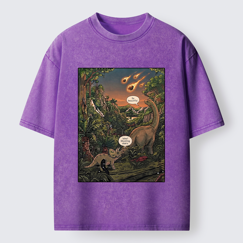 Tokyo‑Tiger Meteor Disaster Funny Washed T-Shirt