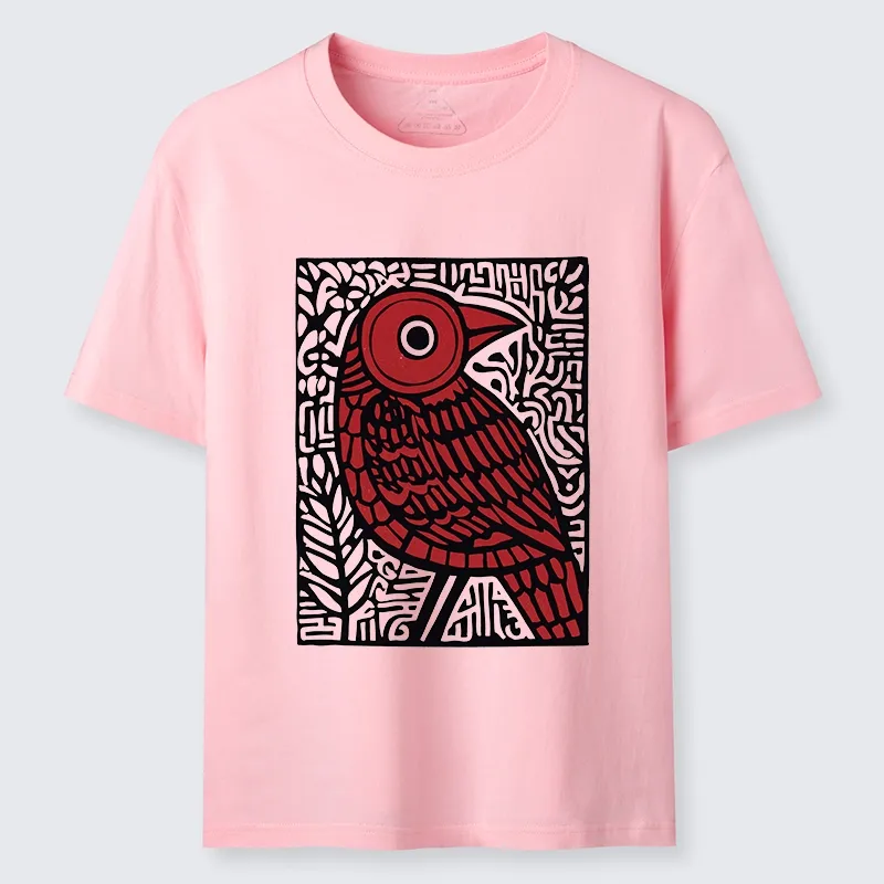 Tokyo-Tiger Retro Woodblock Bird Classic T-Shirt
