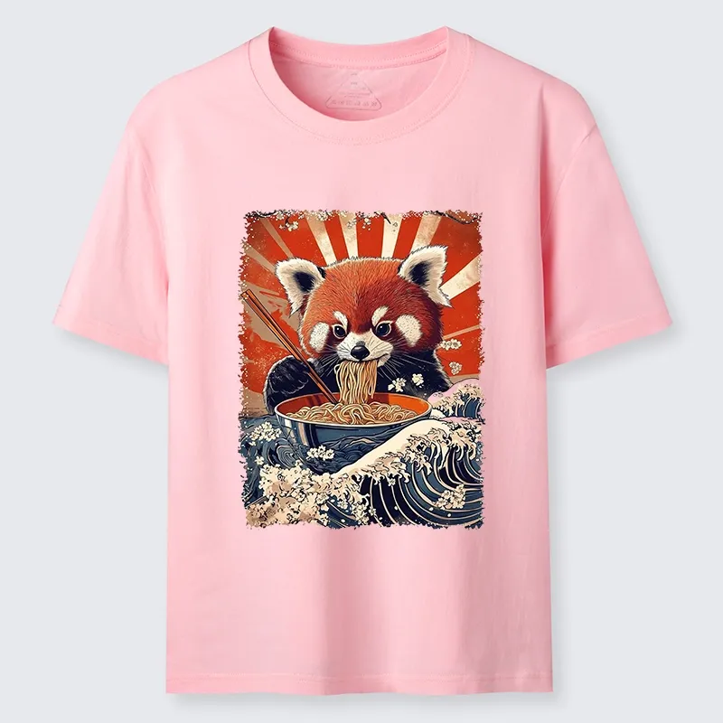 Tokyo-Tiger Red Panda Noodle Fun Classic T-Shirt