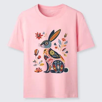 Tokyo-Tiger Folk Hare Bloom Classic T-Shirt
