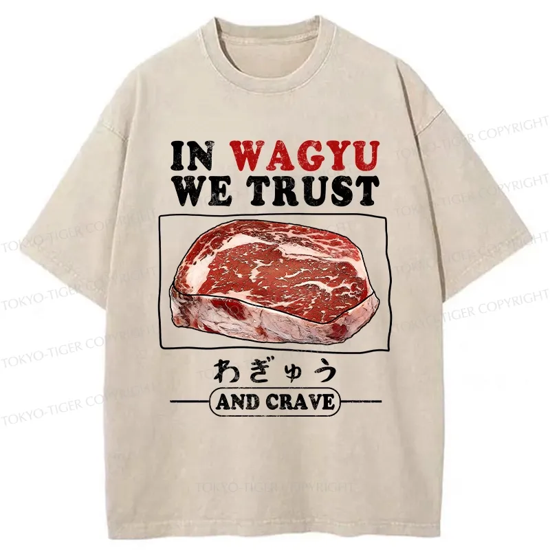 Tokyo-Tiger In Wagyu We Trust Washed T-Shirt