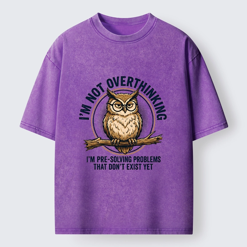 Tokyo-Tiger Overthink Master Owl Washed T-Shirt