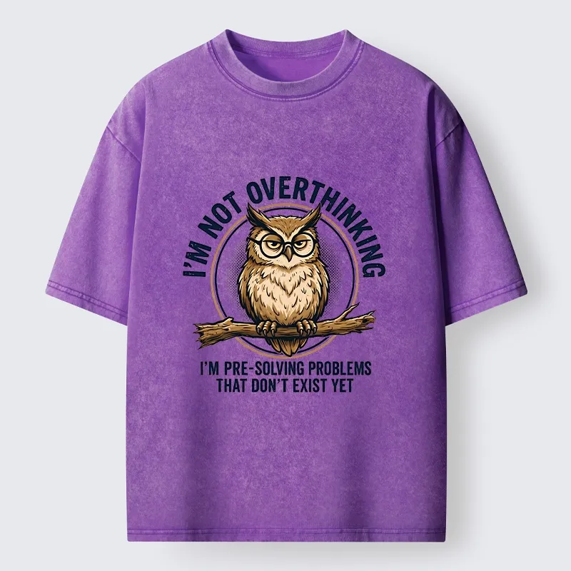 Tokyo-Tiger Overthink Master Owl Washed T-Shirt