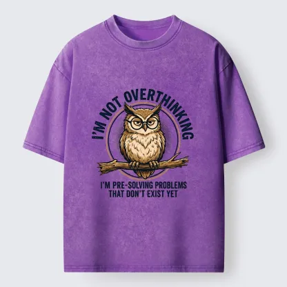 Tokyo-Tiger Overthink Master Owl Washed T-Shirt