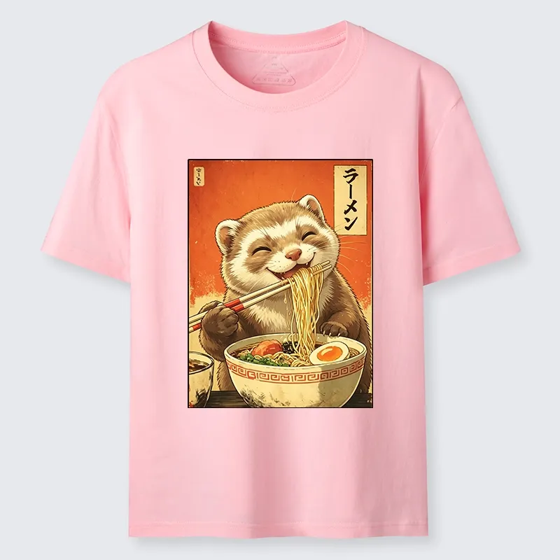 Tokyo-Tiger Otters Eating Delicious Ramen Classic T-Shirt
