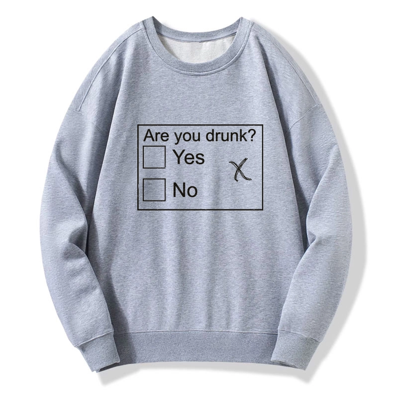 Tokyo-Tiger Confused Drunk Checkbox Graphic Classic Sweatshirt